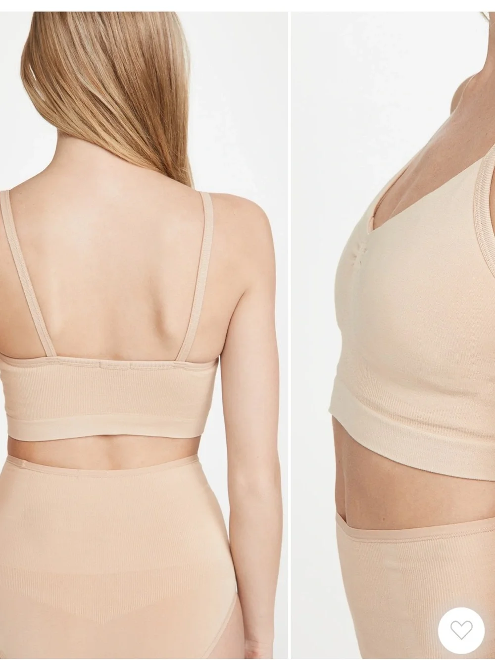Hatch Light Pink Seamless Nursing Bralette | Small